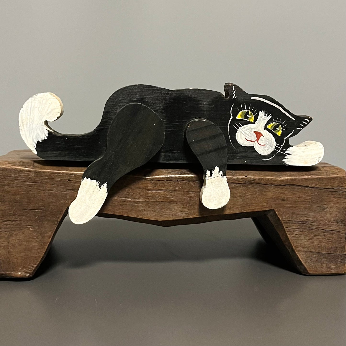 カントリー フォークアート シェルフキャット