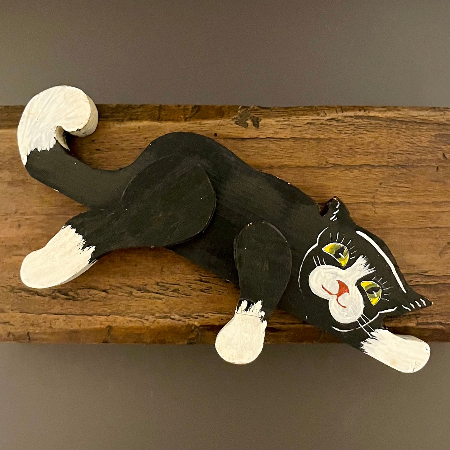 カントリー フォークアート シェルフキャット