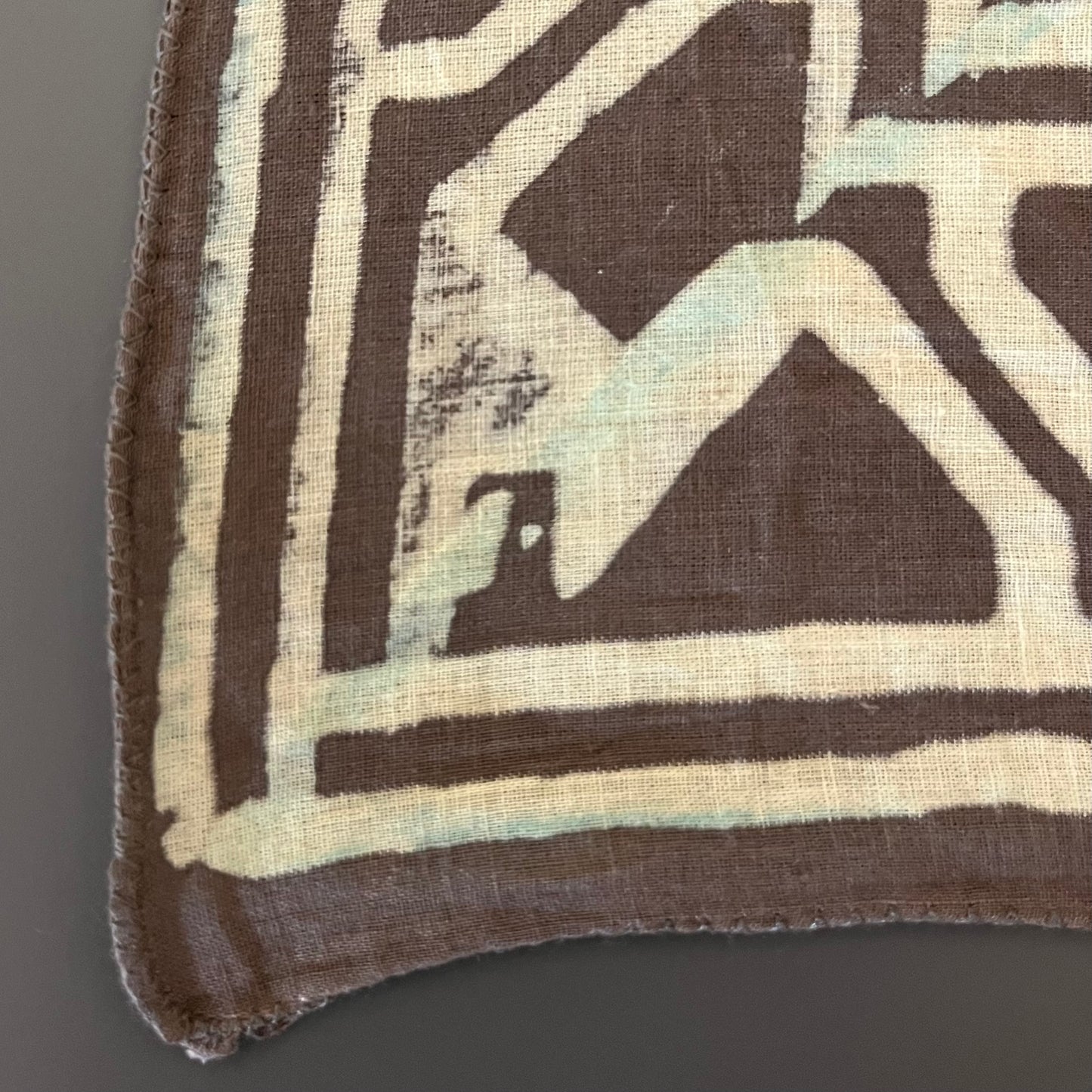 ジャイプールのブロックプリントハンカチ 鳥