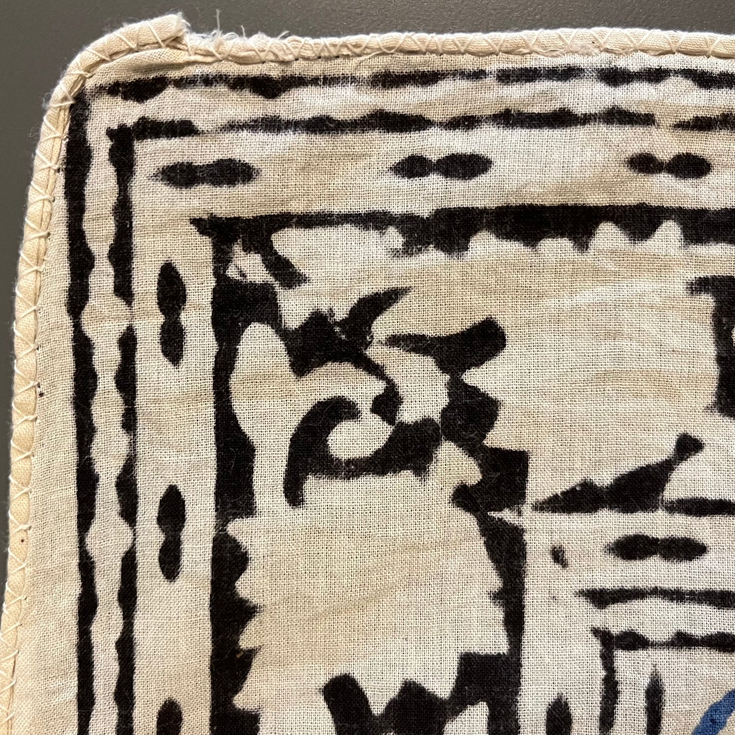 ジャイプールのブロックプリントハンカチ 七宝