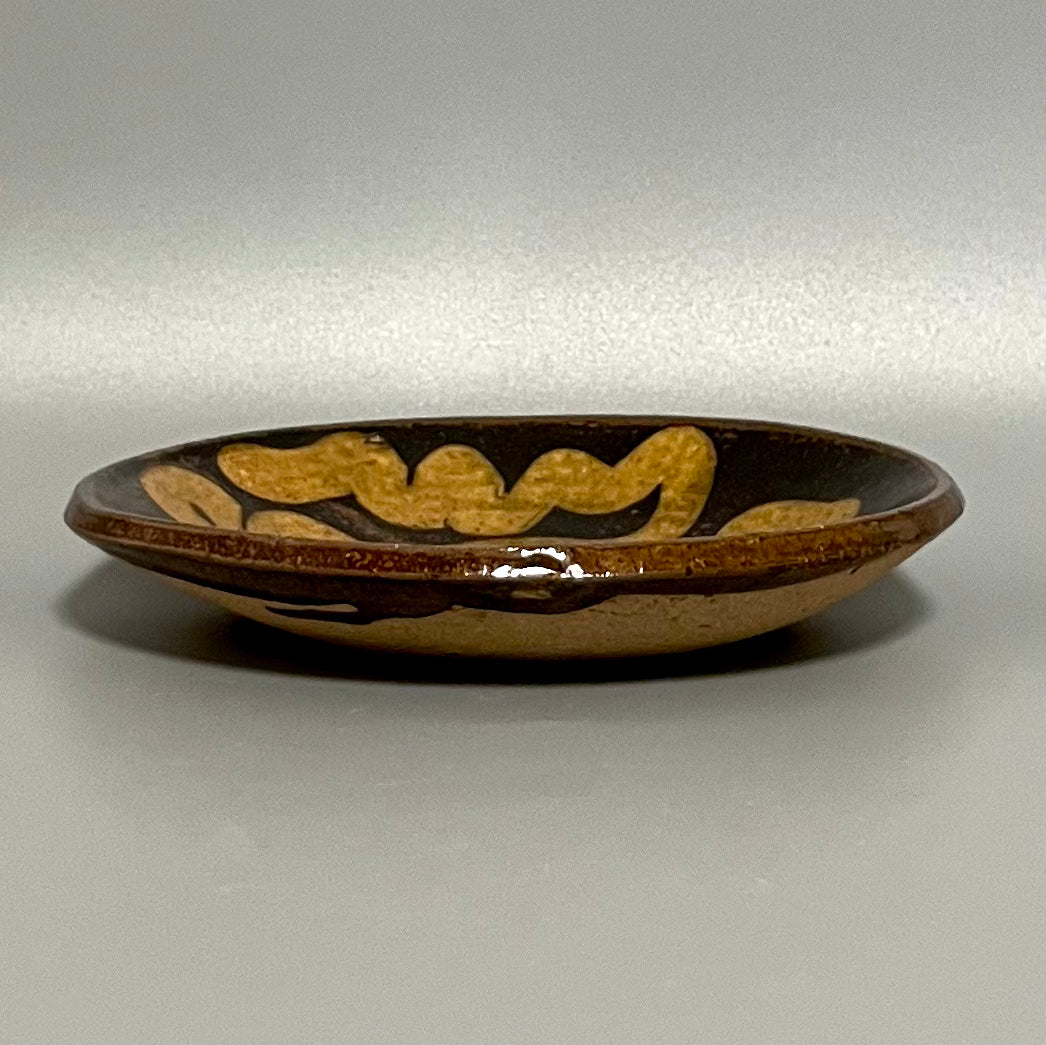 齊藤十郎 スリップ ４寸皿  B