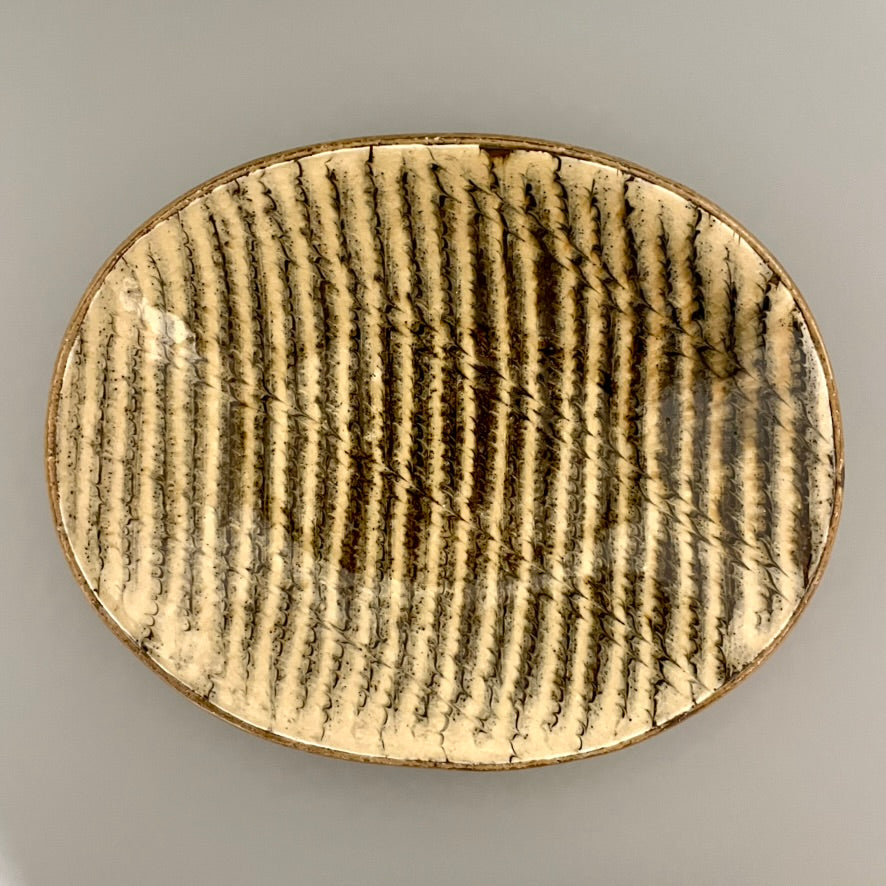 齊藤十郎 スリップ カレー皿 B