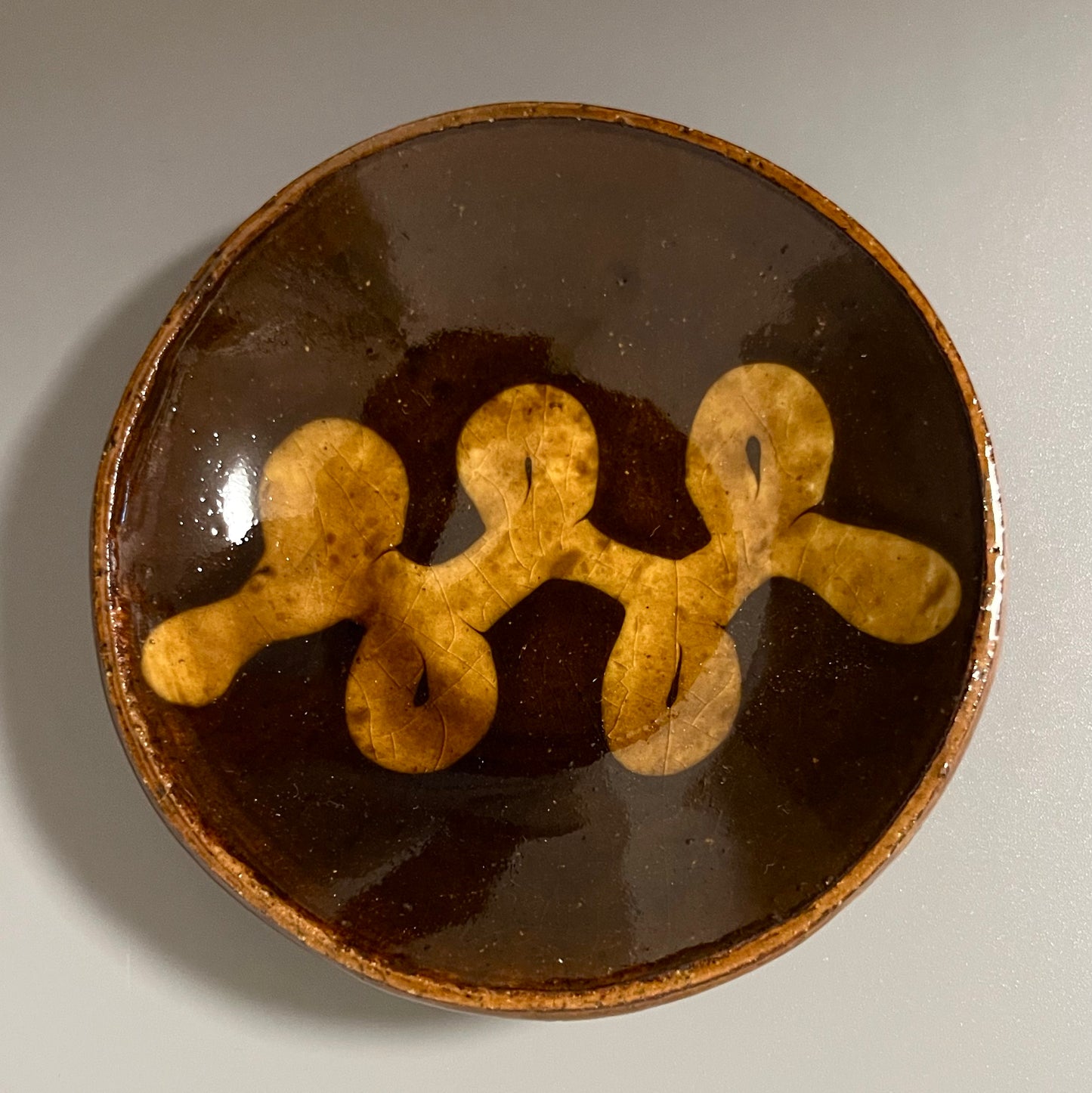 齊藤十郎 スリップ ３寸皿  B