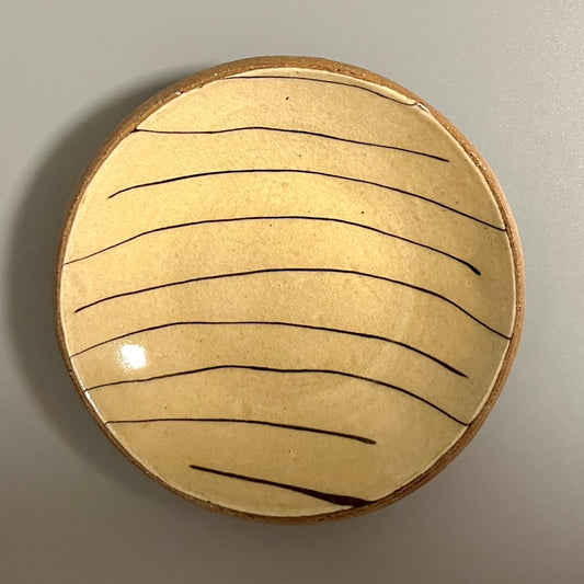 齊藤十郎 スリップ ４寸皿  A