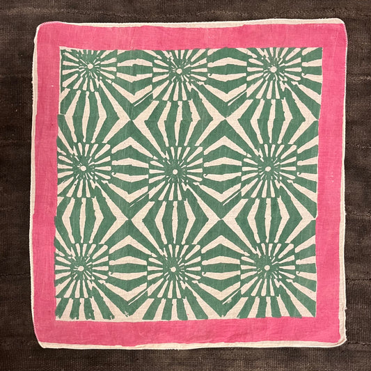 ジャイプールの草木染ハンカチ A