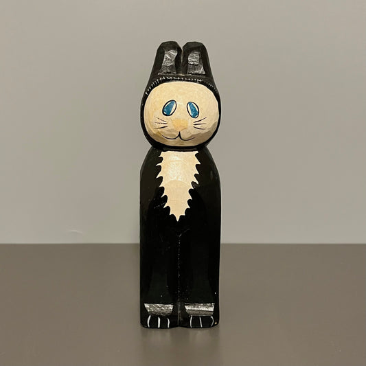 ヴィンテージ ブラックタキシードキャット