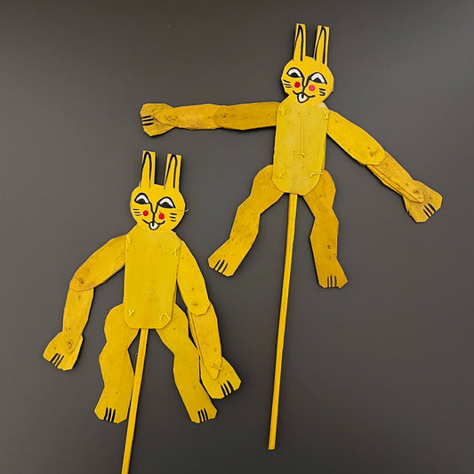 ヤシの葉のパペット　ウサギ