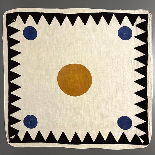 ジャイプールのブロックプリントハンカチ 太陽