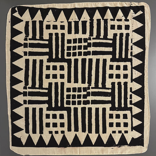 ジャイプールのブロックプリントハンカチ 格子