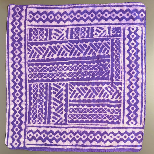 ジャイプールのブロックプリントハンカチ 縄（薄）