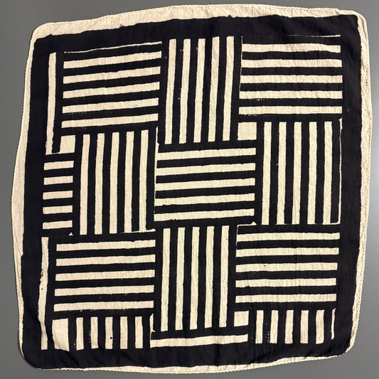 Jaipur Block Print Bandana – Weave (Black)